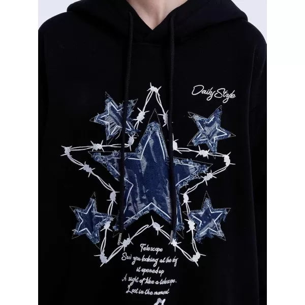 imageAelfric Eden Star Graphic Hoodies Streetwear Hooded Sweatshirt Pullover Hip Hop Fashion Hoodies Unisex