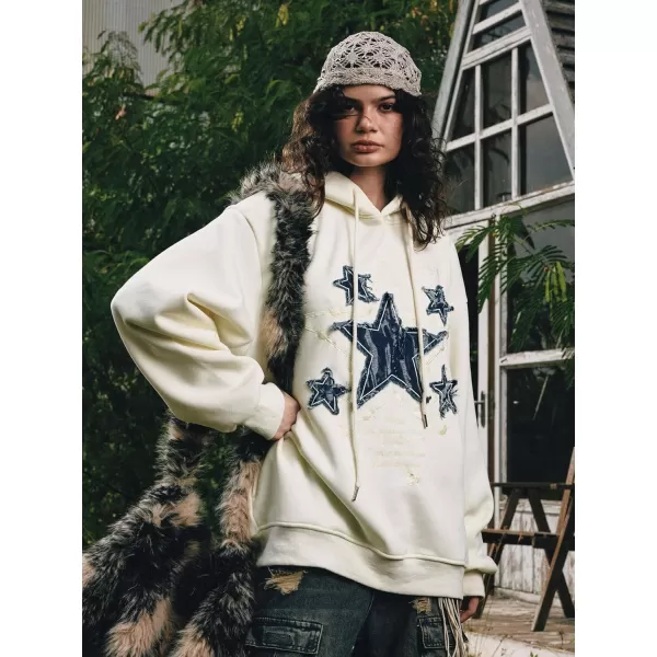 imageAelfric Eden Star Graphic Hoodies Streetwear Hooded Sweatshirt Pullover Hip Hop Fashion Hoodies Unisex2apricot