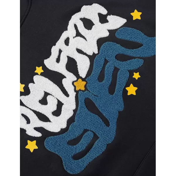 imageAelfric Eden Star Hoodies Towel Embroidery Hoodie Casual Baggy Hooded Sweatshirts 2024 Trendy OutfitsNavy Blue