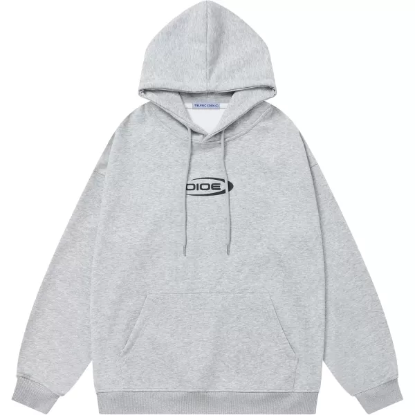 imageAelfric Eden Womens Oversized Hoodies Graphic Hooded Streetwear Unisex Sweatshirts Pullover with PocketGrey