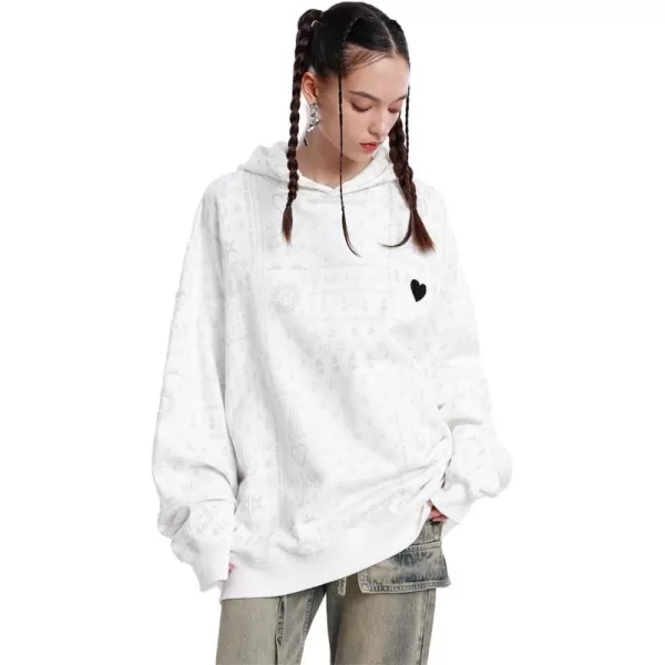 imageAelfric Eden Mens Hoodie City of Love Classic Symbol Harajuku Oversized Print Vintage Sweatshirt Couple Pullover HoodieApricot