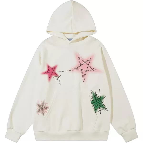 imageAelfric Eden Star Graphic Hoodies Streetwear Hooded Sweatshirt Pullover Hip Hop Fashion Hoodies Unisex1beige