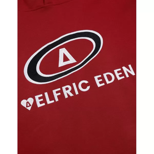 imageAelfric Eden Hoodies Color Blocking Embroidery Hoodie Oversized Hooded Pullover Sweatshirts 2024 Trendy OutfitsRed