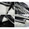 imageAelfric Eden Leather Bomber Jackets Vintage Oversized Patchwork Varsity Racing JacketWhite