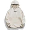 imageAelfric Eden Graphic Hoodies for Men Letter Printed Hoodie Sweatshirt Oversized Streetwear Hooded PulloverBeige
