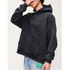 imageAelfric Eden Hoodies Mens Acid Wash Hoodie Oversized Vintage Heavyweight Cotton Fleece Hooded Pullover SweatshirtBlack