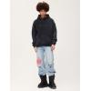 imageAelfric Eden Hoodies Mens Acid Wash Hoodie Oversized Vintage Heavyweight Cotton Fleece Hooded Pullover SweatshirtBlack