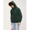 imageAelfric Eden Hoodies Mens Acid Wash Hoodie Oversized Vintage Heavyweight Cotton Fleece Hooded Pullover SweatshirtDarkgreen