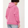 imageAelfric Eden Hoodies Mens Acid Wash Hoodie Oversized Vintage Heavyweight Cotton Fleece Hooded Pullover SweatshirtPink