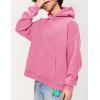 imageAelfric Eden Hoodies Mens Acid Wash Hoodie Oversized Vintage Heavyweight Cotton Fleece Hooded Pullover SweatshirtPink