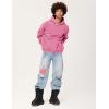 imageAelfric Eden Hoodies Mens Acid Wash Hoodie Oversized Vintage Heavyweight Cotton Fleece Hooded Pullover SweatshirtPink