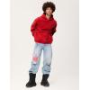 imageAelfric Eden Hoodies Mens Acid Wash Hoodie Oversized Vintage Heavyweight Cotton Fleece Hooded Pullover SweatshirtRed