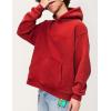 imageAelfric Eden Hoodies Mens Acid Wash Hoodie Oversized Vintage Heavyweight Cotton Fleece Hooded Pullover SweatshirtRed