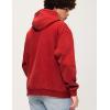 imageAelfric Eden Hoodies Mens Acid Wash Hoodie Oversized Vintage Heavyweight Cotton Fleece Hooded Pullover SweatshirtRed