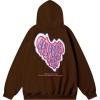 imageAelfric Eden Graphic Hoodie Womens Oversized Hoodies Y2k Cute Heart Print Sweatshirt Streetwear Hooded PulloverBrown
