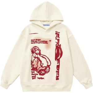 imageAelfric Eden Hoodies for Women Oversized Graphic Hoodies Unisex Y2k Hooded Sweatshirt PulloverApricot