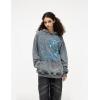imageAelfric Eden Mens Lightning Graphic Hoodies Print Oversized Unisex Streetwear Vintage Hoodie Y2k Sweatshirt Pocket PulloverBlue Grey