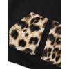 imageAelfric Eden Oversized Hoodies Womens Leopard Letter Print Hoodie Fall Y2k Hooded Sweatshirts with PocketBlack
