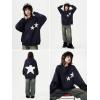 imageAelfric Eden Star Hoodies Y2k Oversized Graphic Hoodies Aesthetic 90s Crewneck Sweatshirt Long Sleeve Pullover TopsA1navy Blue