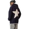 imageAelfric Eden Star Hoodies Y2k Oversized Graphic Hoodies Aesthetic 90s Crewneck Sweatshirt Long Sleeve Pullover TopsA1navy Blue