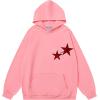 imageAelfric Eden Star Hoodies Y2k Oversized Graphic Hoodies Aesthetic 90s Crewneck Sweatshirt Long Sleeve Pullover TopsA1pink