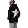 imageAelfric Eden Star Hoodies Y2k Oversized Graphic Hoodies Aesthetic 90s Crewneck Sweatshirt Long Sleeve Pullover TopsBlackwhite Star