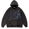 imageAelfric Eden Mens Lightning Graphic Hoodies Print Oversized Unisex Streetwear Vintage Hoodie Y2k Sweatshirt Pocket PulloverBlack