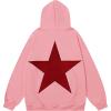 imageAelfric Eden Star Hoodies Y2k Oversized Graphic Hoodies Aesthetic 90s Crewneck Sweatshirt Long Sleeve Pullover TopsA1pink