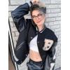 imageAelfric Eden Varsity Jacket Mens Vintage Bomber Jackets Y2k Bone Graphic Baseball Letterman JacketAblack