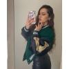 imageAelfric Eden Varsity Jacket Mens Vintage Bomber Jackets Y2k Bone Graphic Baseball Letterman JacketAgreen