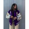 imageAelfric Eden Varsity Jacket Mens Vintage Bomber Jackets Y2k Bone Graphic Baseball Letterman JacketApurple
