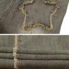imageAelfric Eden Womens Denim Jacket Fringe TwoWay Zipper Fashion Vintage Washed Long Sleeve Jean Coat01blue