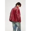imageAelfric Eden Womens Faux Leather Jacket Oversized Vintage Motorcycle Jackets Moto Coats Unisex Trendy Streetwear JacketBurgundy