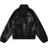 imageAelfric Eden Womens Leather Jacket Faux Motorcycle Bomber Coats 2024 Fall Fashion Winter OutfitsBlack