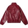 imageAelfric Eden Womens Leather Jacket Faux Motorcycle Bomber Coats 2024 Fall Fashion Winter OutfitsBurgundy