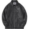 imageAelfric Eden Leather Jacket Faux Vintage Oversized Motorcycle Jackets Zip Up Moto Jacket Fashion Trendy Outfits UnisexBlack