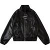 imageAelfric Eden Womens Leather Jacket Faux Motorcycle Bomber Coats 2024 Fall Fashion Winter OutfitsBlack