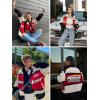 imageAelfric Eden Blackair Mens Varsity Jackets Womens Bomber Jackets Vintage Motorcycle Racer JacketVared