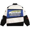 imageAelfric Eden Blackair Mens Varsity Jackets Womens Bomber Jackets Vintage Motorcycle Racer JacketVsblue