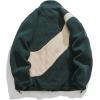 imageAelfric Eden Mens Sherpa Fleece Jacket Zip Up Patchwork Winter Puffer Fuzzy Jackets Warm Fur Coat UnisexGreen