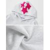 imageAelfric Eden Womens Graphic Hoodies Pink Star Print Hoodie Unisex Oversized Hoodies Long Sleeve Pocket PulloverAa03light Grey