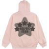 imageAelfric Eden Womens Graphic Hoodies Pink Star Print Hoodie Unisex Oversized Hoodies Long Sleeve Pocket PulloverBaby Pink
