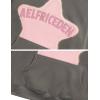 imageAelfric Eden Womens Graphic Hoodies Pink Star Print Hoodie Unisex Oversized Hoodies Long Sleeve Pocket PulloverGrey