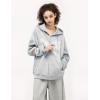 imageAelfric Eden Womens Zip Up Hoodies Embroidery Lace Bow Long Sleeve Sweatshirts Y2K Oversized Fall Outfits with PocketGrey