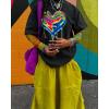 imageAelfric Eden Graphic Shirts Thermal Imaging Heart Print Tee Shirt Acid Wash Short Sleeve Tops Oversized Trendy OutfitsBlack