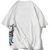 imageAelfric Eden Graphic Tees Y2k Cartoon Dinosaur Printed Summer Short Sleeve Streetwear Cotton Shirts Casual Harajuku Tops1248white