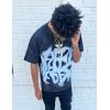 imageAelfric Eden Mens Graphic Tee Shirts Oversized Baggy Loose Cotton TShirt Streetwear Casual Summer Y2k ShirtBlack