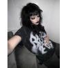 imageAelfric Eden Mens Graphic Tee Shirts Oversized Baggy Loose Cotton TShirt Streetwear Casual Summer Y2k ShirtBlack