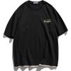 imageAelfric Eden Mens Oversized T Shirts Graphic Tees Print Crew Neck Cotton Tops Streetwear Casual ShirtBlack