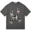 imageAelfric Eden Dairy Cow Print Tee Vintage Oversize Shirts Summer Unisex Casual Harajuku Top TshirtGray